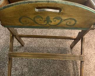 Vintage Wooden Tray Table