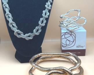Bendy Necklaces Isaac Mizrahi Mesh Necklace