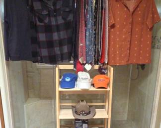 Assorted Mens Items Cowboy Hat, Balls Caps