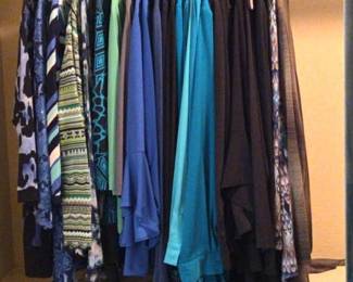Dressy Tops Blue, Green Black