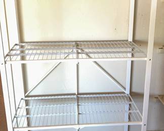 Portable White Utility Shelf