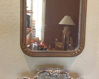 Vintage Mirror With Holland Boone Mirrored Frame