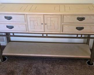 Lexington Blond Wood Metal