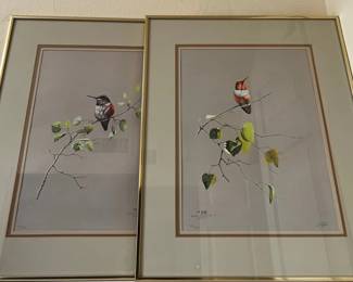 Hummingbird Art Signed by Lee Jhyred