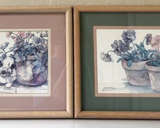 Floral Art Signed By Jodi Jensen