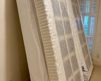 Like new Shifman king size mattress and two box springs