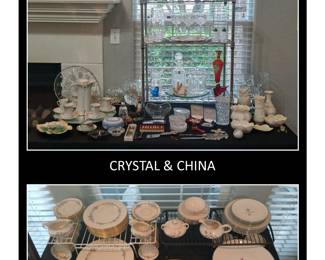 Waterford, Lalique, Lladro, Merano, Lenox, Reed and Barton, Wedgwood, Belleek