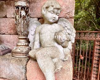 Large garden cement, angel