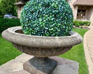 1 of 2 cement, planters