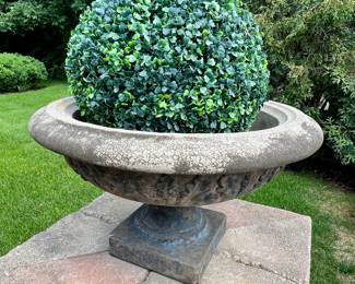 1 of 2 cement, planters