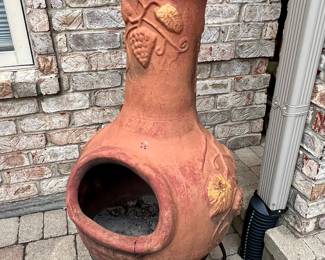 Terra-cotta fire chimney