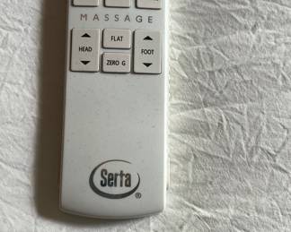 Queen Serta electric mattress with massager.
Both head and feet can be raised