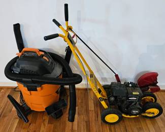 Briggs & Stratton McLane Edger and new shopvac