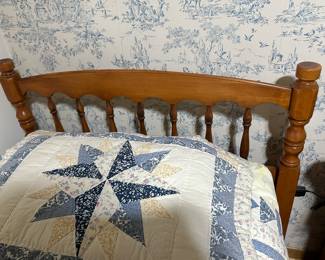 Twin headboard and frame