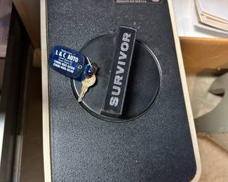 Small safe with key
