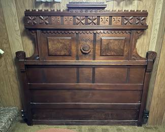 Antique headboard