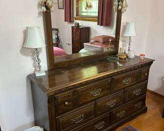 Dresser with mirror