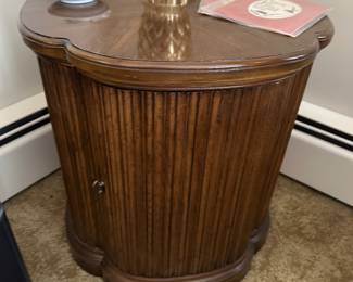 Wood side table