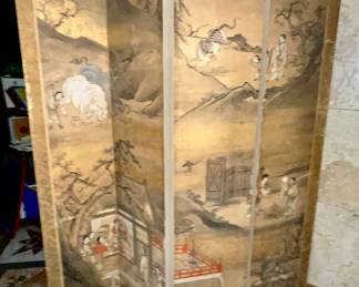 Asian 4 panel screen