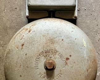 VINTAGE SCHOOL BELL, NEW YORK