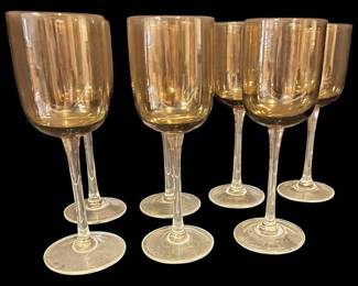Amber MCM Wine Glasses