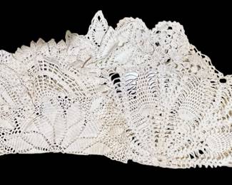 Antique Collection Of Lace Doilies