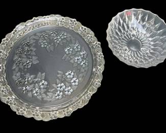 Pressed Glass Duo