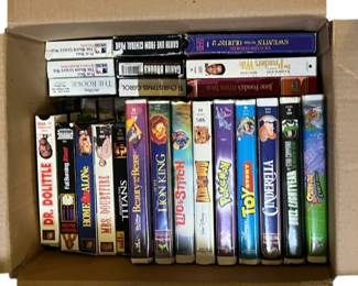 VHS Collection Including Multiple Disney