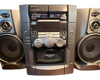 Vintage Sony 220W Boom Box 50 CD Capacity