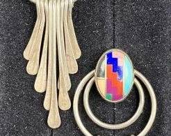 Sterling Silver Native American Chandelier Earrings
