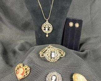 Cameo Decorated Jewelry Assortment