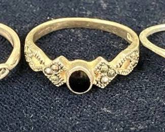 Sterling Silver Ring Grouping