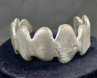 Theo Cast Pewter Fine Art Cuff Bracelet