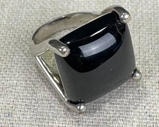 Sterling Silver Onyx Ring