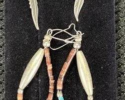 Native American Crafted Earring Grouping
