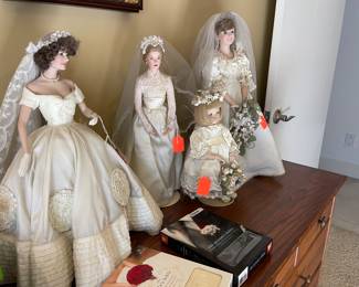 Antique wedding dolls