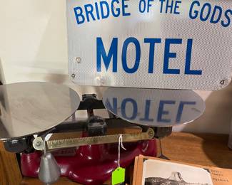 Old Sign vintage scales