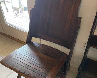 Antique folding chair