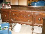 antique oak server