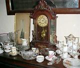 clocks, chocolate set,glass