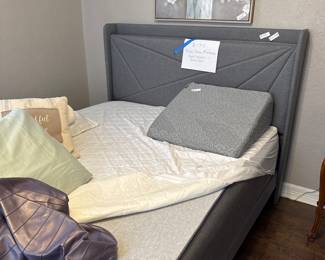 Queen, bed and bed frame