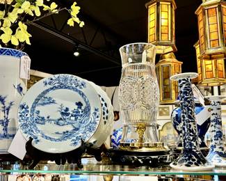 Collection of Vintage and Antique Chinese Porcelain, Waterford Crystal