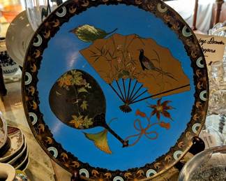 Antique Japanese Cloisonne Charger