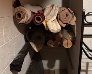 Various bolts and loose fabric