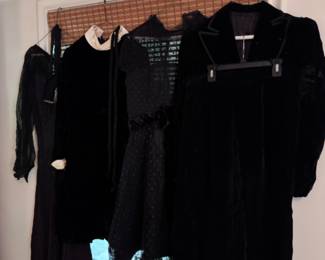 Antique and vintage black dresses