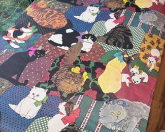 Vintage cats gift wrap, two large sheets