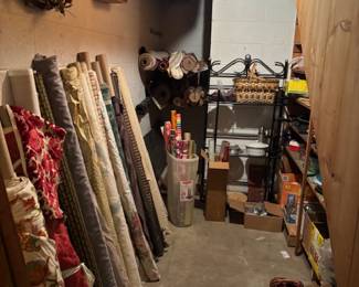 Various bolts and loose fabric