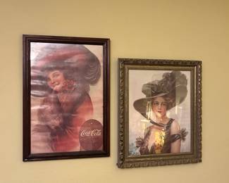 Antique wall pictures.