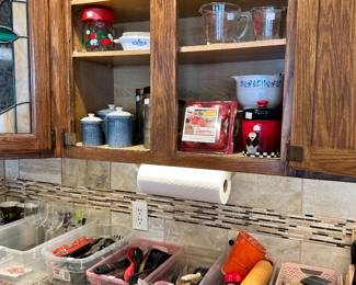 Silverware. Wine glasses. Kitchen supplies.