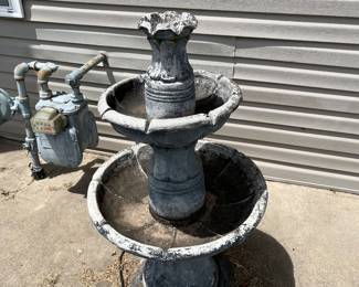 Outdoor fountain.
